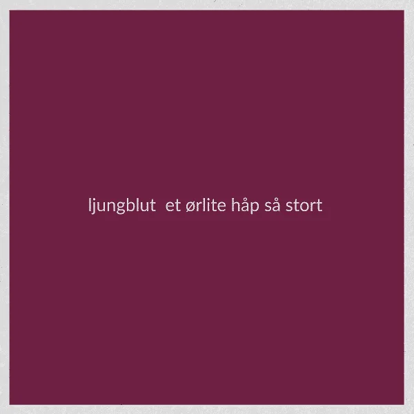 LJUNGBLUT RELEASES NEW SINGLE AHEAD OF EXCLUSIVE DATES 2 Ljungblut New single cover PR LJUNGBLUT RELEASES NEW SINGLE AHEAD OF EXCLUSIVE DATES