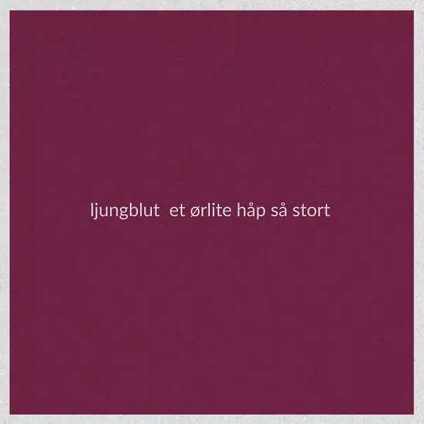 Ljungblut New single cover PR LJUNGBLUT RELEASES NEW SINGLE AHEAD OF EXCLUSIVE DATES