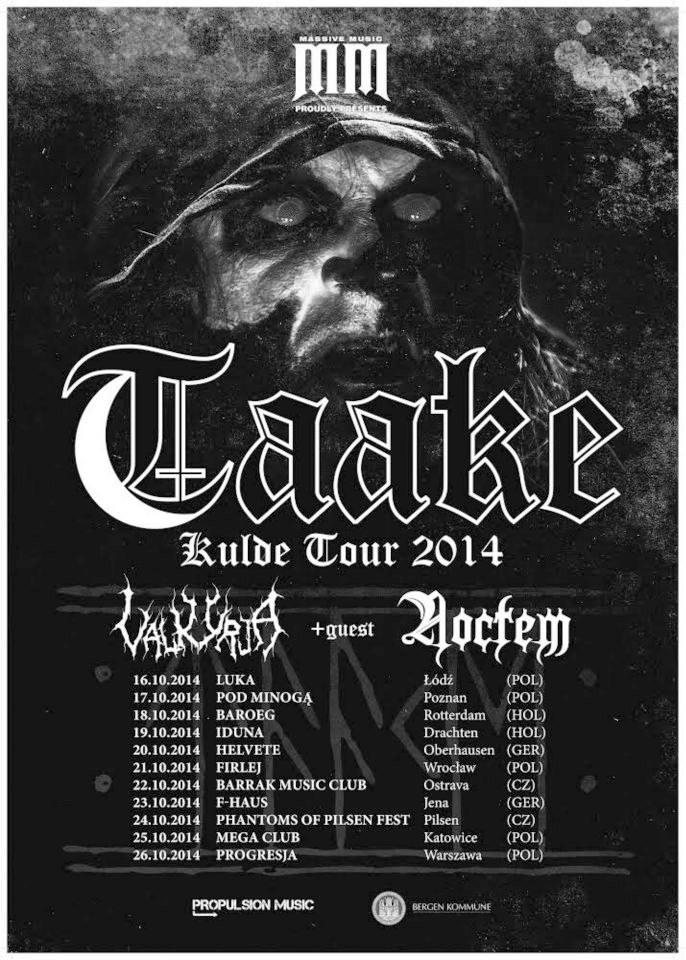 Taake Kulde Tour 2014 TAAKE ANNOUNCES OCTOBER TOUR DATES