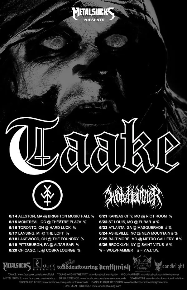 NORWEGIAN BLACK METALLERS TAAKE SET TO EMBARK ON THEIR FIRST NORTH AMERICAN TOUR 1 Taake US TourPR jpg NORWEGIAN BLACK METALLERS TAAKE SET TO EMBARK ON THEIR FIRST NORTH AMERICAN TOUR