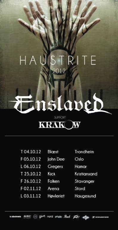 photo KRAKOW TO SUPPORT ENSLAVED ON UPCOMING TOUR