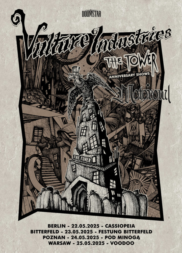 Vulture Industries anniversary tour poster