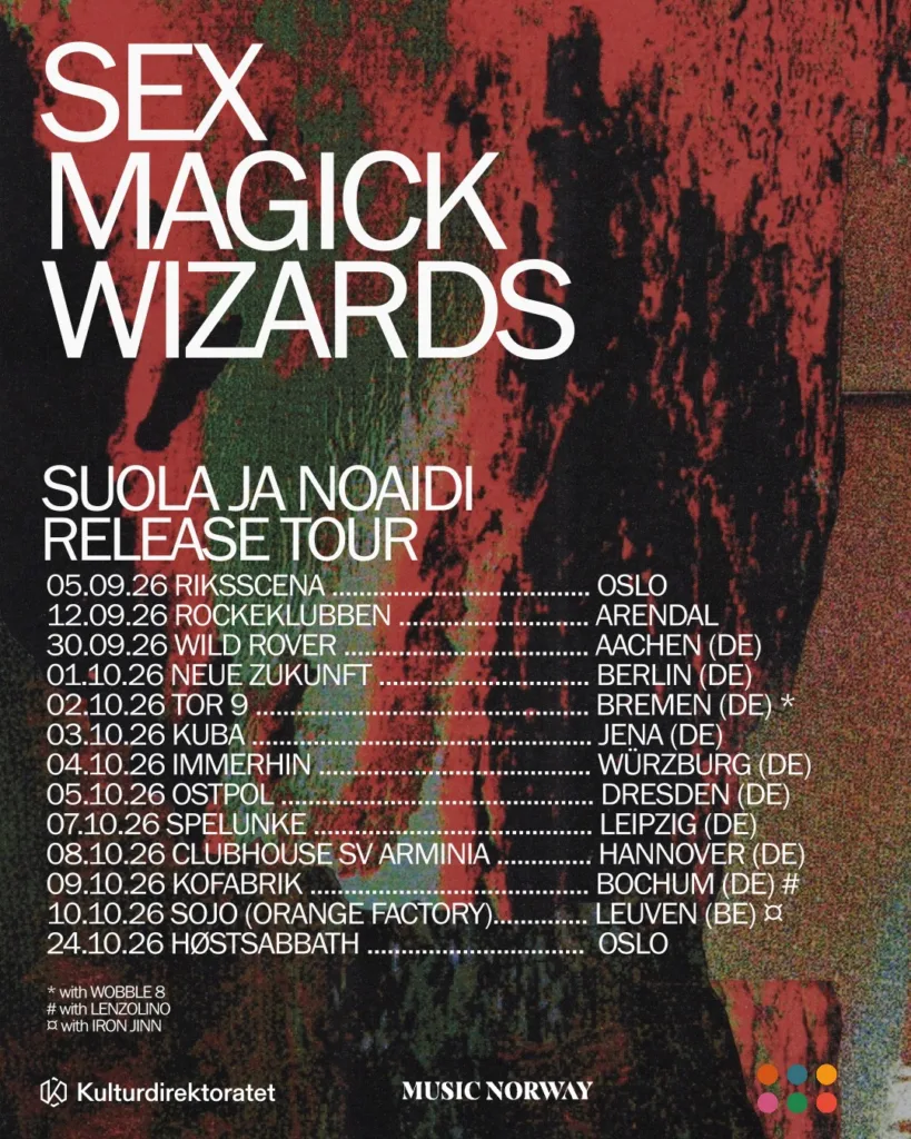 Sex Magick Wizards announce new single 4 Sex Magick Wizards Tour list